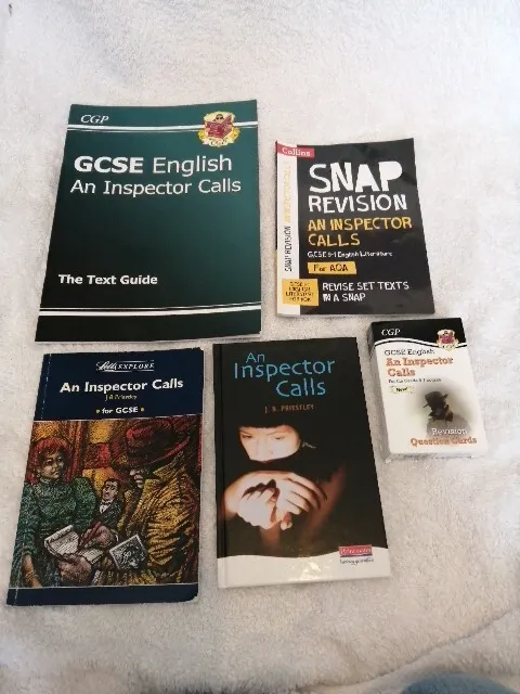 GCSE English Literature  An Inspector Calls.  Bundle of 4 books.Revision  Cards