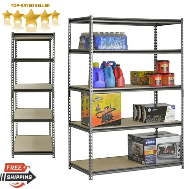 MUSCLE RACK 5SHELF Heavy Duty Steel Garage Shelving Storage Shelves 48