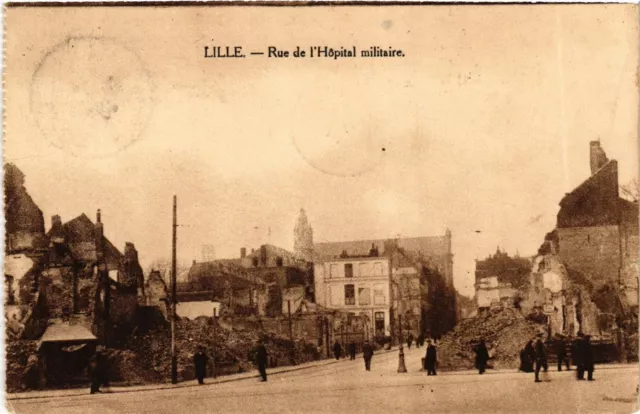 CPA LILLE Rue de l'Hospital Military - Ruins (983834)