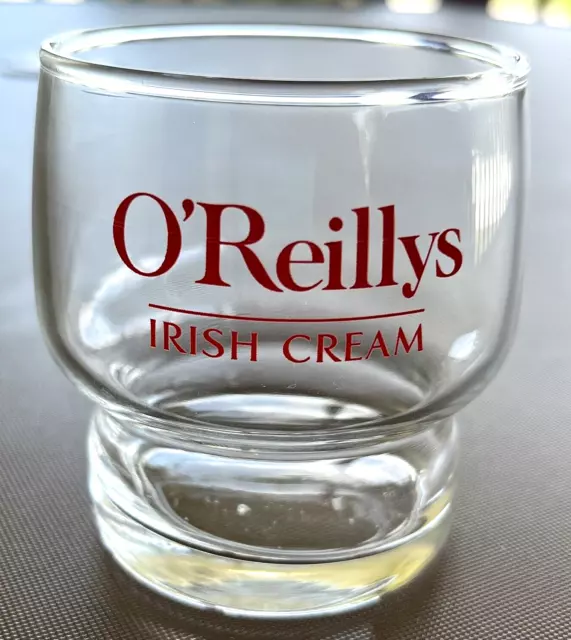 O'Reillys Irish Cream, Stackable Logo Glasses, 6 oz., EUC Last one.