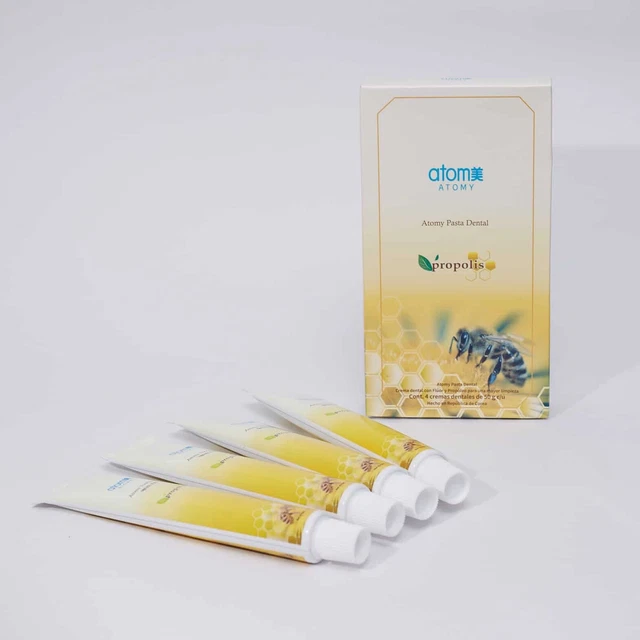 Atomy pasta  dental con ingredientes naturales de propoleo y te verde