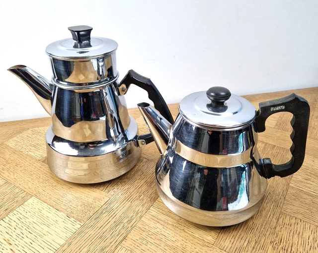 CAFETIÈRE THÉIÈRE ANCIENNE métal argenté EPNS François France Bakelite XX eme EUR 8,00 - FR