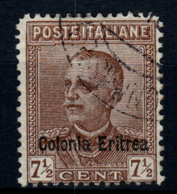 F770 FRANCOBOLLI ITALIA COLONIE ERITREA USATI N°55 