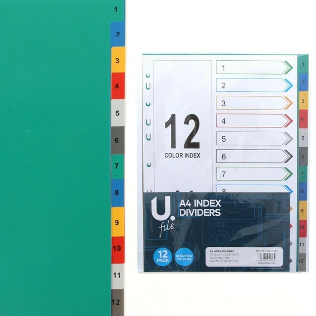 Filing Dividers Tesco Matttroy