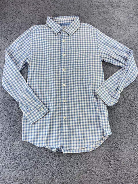 CAT JACK BLUE White Checkered Button Shirt Boys Youth 12-14 Large $6.44 ...
