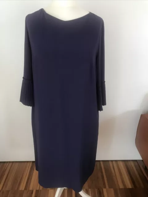 Escada Kleid / Blusenkleid Grösse 44, Blau/lila