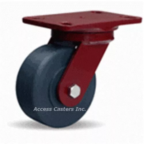 S-HS-5NYB 5" x 2" Hamilton HS Swivel Caster, Cast Nylon Wheel, 2000 lb Capacity