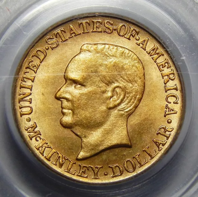 1916 PCGS MS64 McKINLEY GOLD DOLLAR COMMEMORATIVE