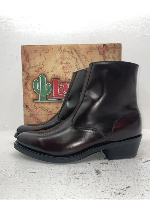 Bottes western cowboy homme LAREDO marron bout carré cheville