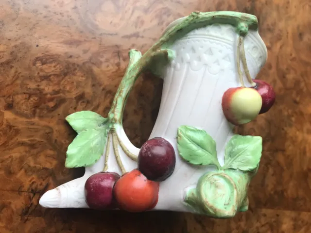 Antique bisque porcelain bud vase