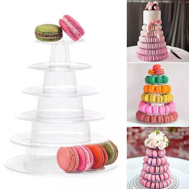 6/10 Tiers Macaron Display Stand Cupcake Tower Rack Cake Stands Cake To-lk JW