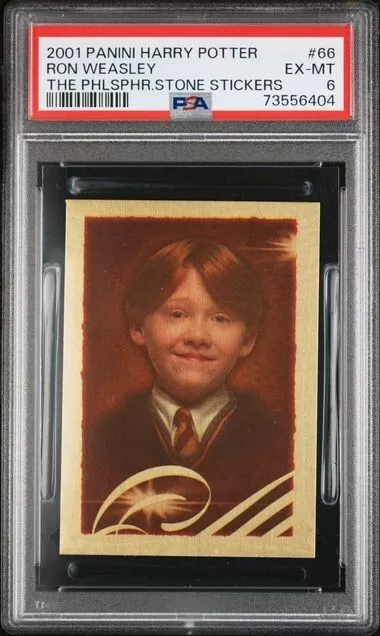 Ron Weasley 2001 Panini The Philosopher's Stone Stickers PSA 6 #66