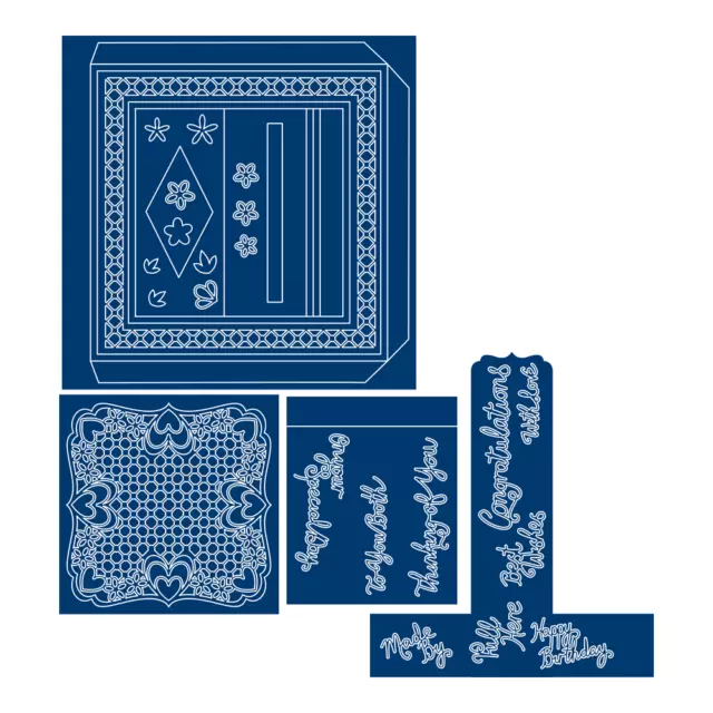 Tattered Lace Essentials 'T BAR SLIDER' Stanz-Set - ETL407 - KOSTENLOSER UK P & P