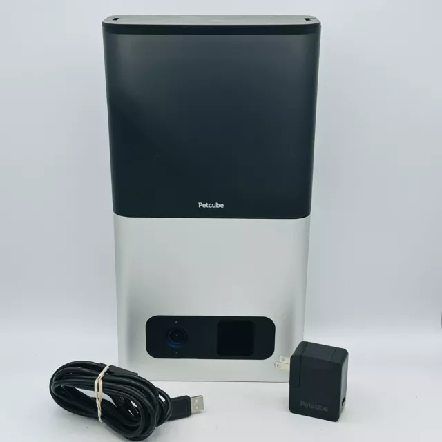 Petcube Bites Black Silver Wi-Fi Treat Dispenser Pet Camera