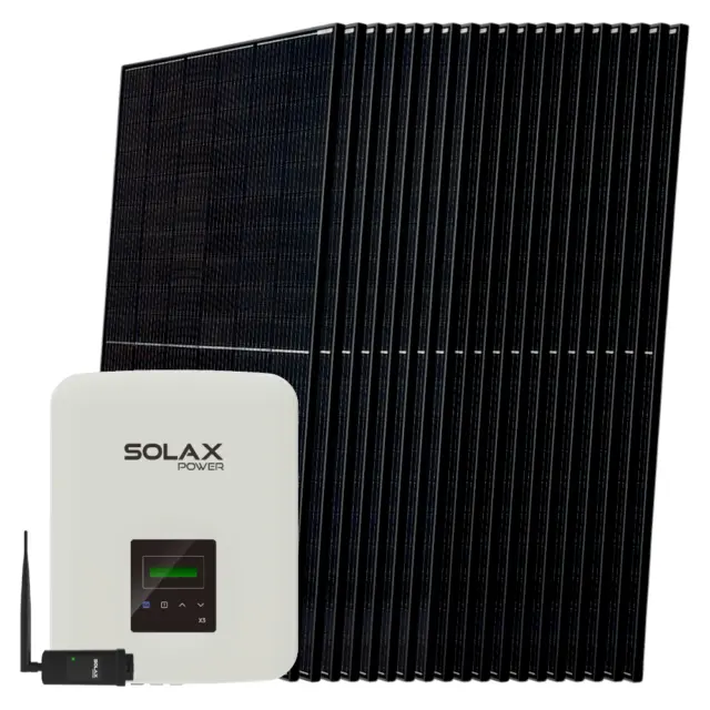 Solax Installation Solaire 7,6 Kw Compl. Set 20x 380 W Module Solaire 3 Ph