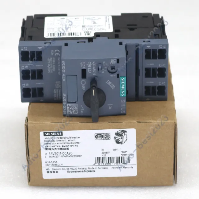 1PC New For Siemens 3RV2011-0CA20 Circuit Breaker In Box Fast Delivery