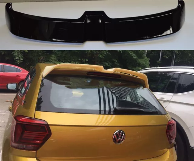 Aileron VW Polo VI Aw Depuis 2017 Aileron Noir Brillant Spoiler