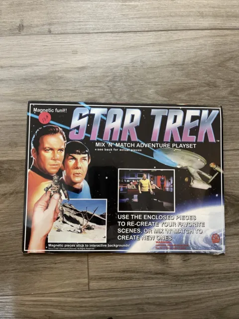 Vintage 1997 Star Trek Mix 'N' Match Magnetic Adventure Play-Set New Sealed