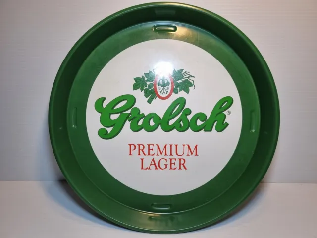 Vintage Grolsch Premium Lager Metal Beer Tray - Excellent Condition - 32cm Wide