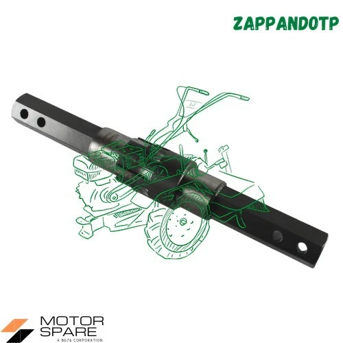 Albero Porta Fresa Per Motozappa Fort E Tigrotto, Esagono 27mm, Lunghezza 260mm, Senza Marca