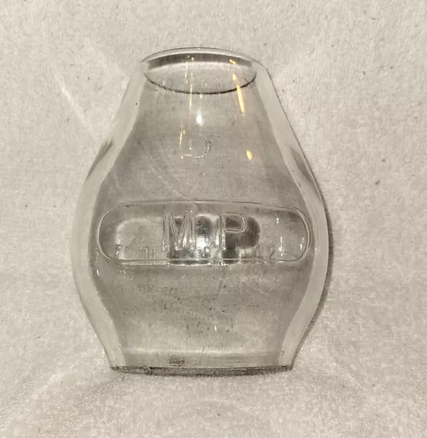 Vintage Missouri Pacific Railroad Lantern Glass Globe