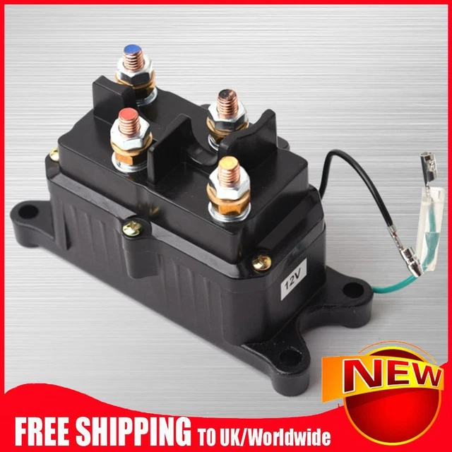 Universal 12V 24V Winch Solenoid Relay - 250A For ATV UTV