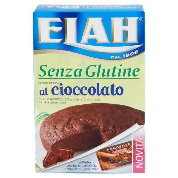 Preparato per torta al cioccolato senza glutine ELAH 282gr