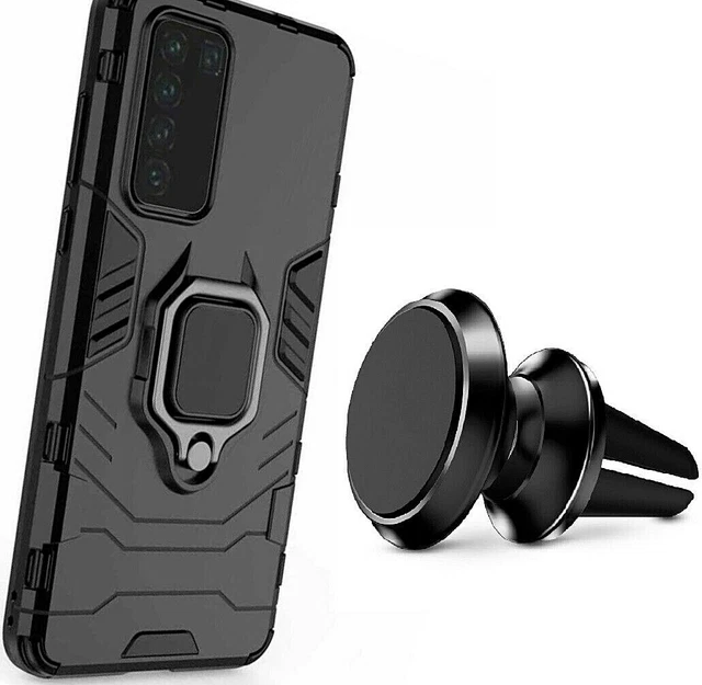 Coque Complète Avec Anneau Aimanté + Verre Trempé Pour Honor X6 / X8 5G - Noir - Neuf