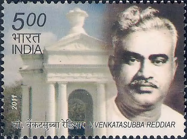 Indischem 2011 Briefmarke V.Venkatasubba Reddiar, Politiker. MNH