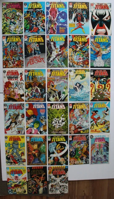 NEW TEEN TITANS (1984-1988 DC Comics 2nd series) Wolfman-s #26-49, Annual 1-4 VF