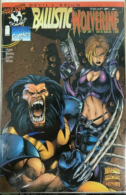 Ballistic Wolverine #4 Devils Reign Top Cow Marvel Comics 1st Print 1997 VF/NM