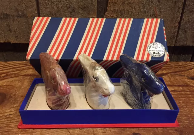 Rare Vintage Democratica Politica Patriottico Asino Sapone BAR Fatto IN Austria