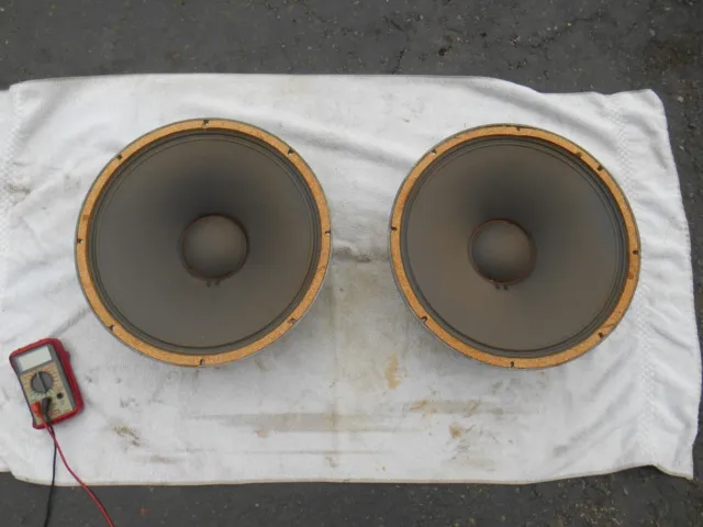 JBL Jim Lansing 130B vintage speakers early version 130B woofers one owner MINTY