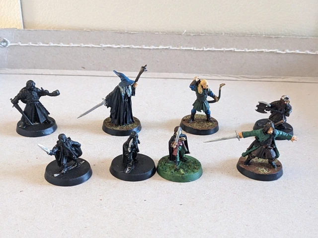 3 Figurines Warhammer LOTR En Métal - Sam, Eomer Et Grishnakh, Marque Mythril, Neuves