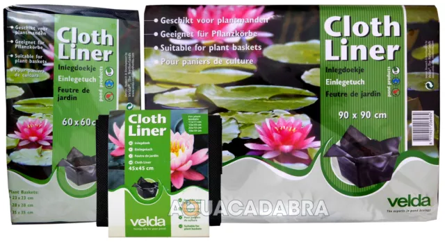 Velda Cloth Liner Plant Basket Garden Pond Basket Soil Compost Hessian Koi Lily