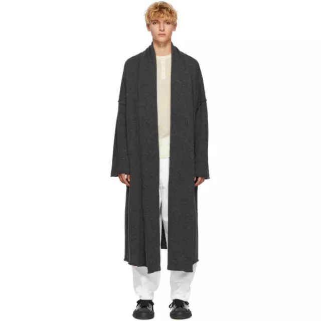 Isabel Benenato  Mens Oversized Knit Coat  Wool  Made in Italy