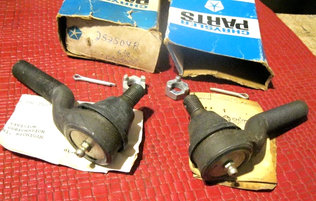 NOS Mopar 1957-1964 C-Body outer tie rod SET, in boxes
