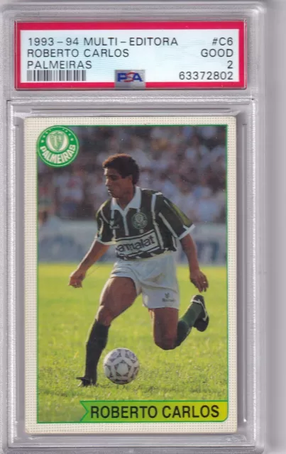 1993-94 Multi-Editora Numéro C6 Roberto Carlos Palmeiras Rookie PSA 2