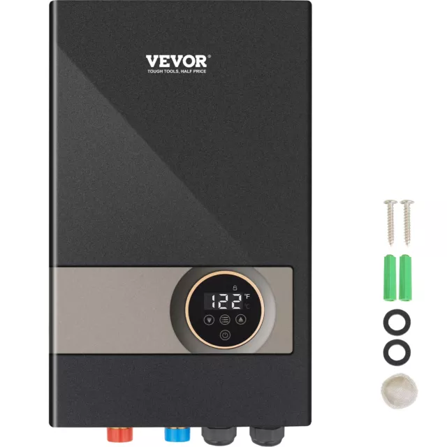 VEVOR 18KW Instant Hot Water Heater Electric Tankless On Demand Shower Boiler