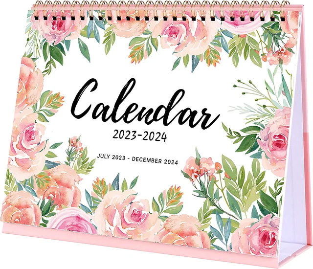 2024 DESK CALENDAR Standing Flip 2024 Desktop Calendar With Thick