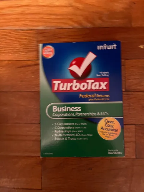 LOOK *Retail*  2012 TURBOTAX BUSINESS CD for CORPORATIONS, PARTNERSHIPS, & LLC. 