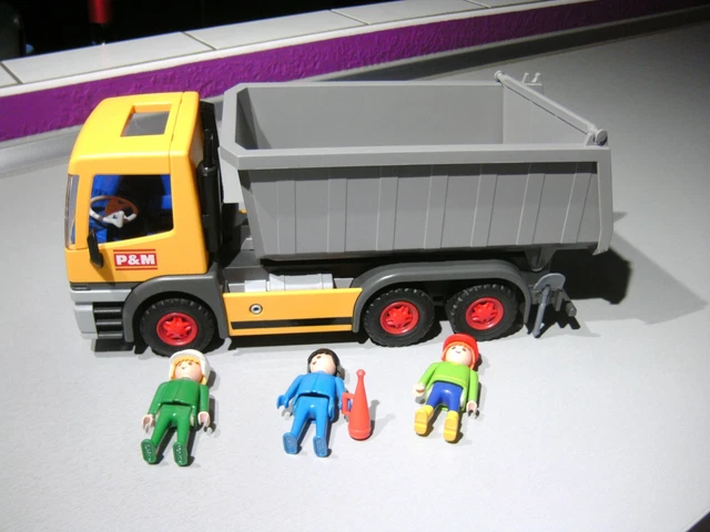 Set De Plage Hape – Benne Remorque Et Pelleteuse, 3-en-1, Développe Motricité, Jeu Coopératif, Extérieur