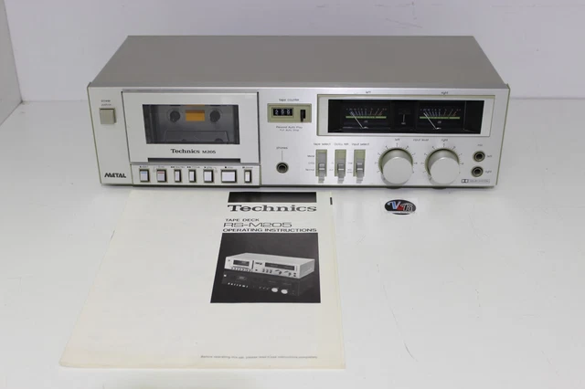 Platine cassette K7 Technics M-205 + notice et plan technique