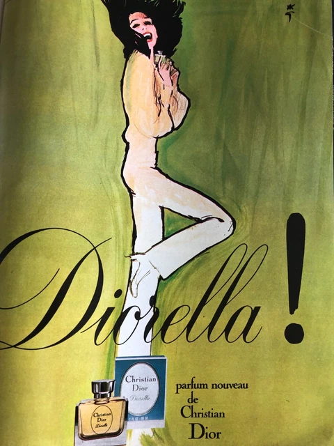 Vintage Advertising Advertising - DIORELLA, CHRISTIAN DIOR PERFUME - December 1972