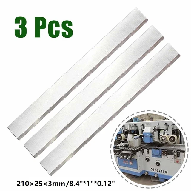 HSS Blades Planer Woodworking 3pcs 8.4in Accessories Accurate For Wood