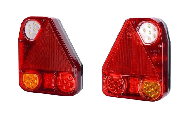 Krtopo 2x Feux De Remorque LED 12/24V - Feux Arrière Étanchéité IP65 Pour Camion, Caravane, RV