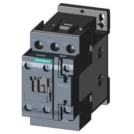 Siemens 3Rt20251ap60 Iec Magnetic Contactor, 3 Poles, 220/240 V Ac, 16 A,