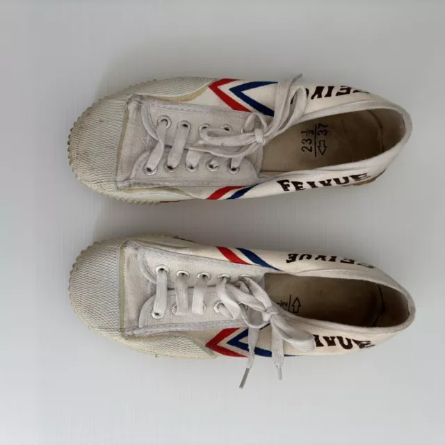 FEIYUE Fe Lo Canvas White Classic Martial Arts Shoes Womens | Size 37/6.5 2