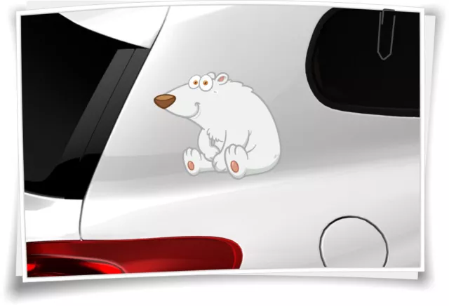Autoaufkleber Sticker Kinder Aufkleber Kindername Baby Tour Junge Mädchen Eisbär