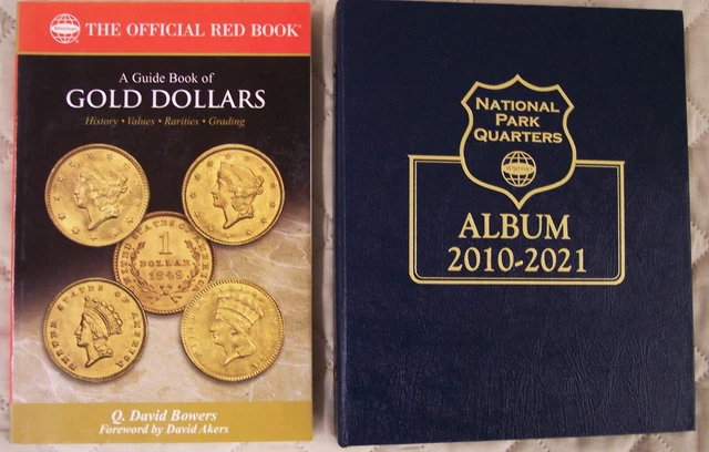 Whitman-National Parks Quarters Album 2010-2021 # 3056 & Gold Dollars Guide Book